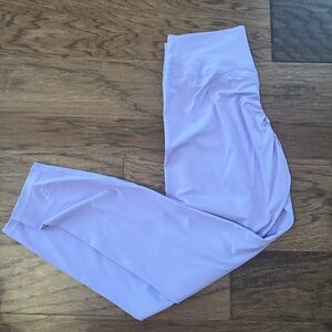 Gymshark lavender booty scrunch no front seam legging- size XL
